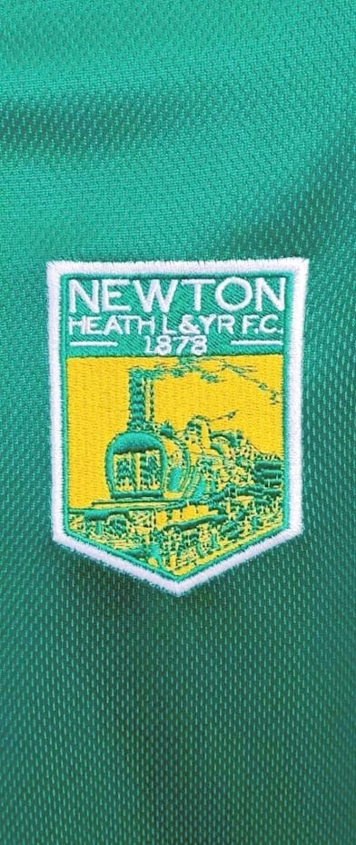Newton Heath Manchester United 1886 Home Shirt Original Badge Shirt Brigade